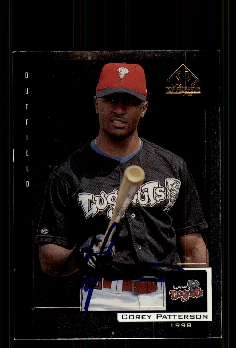 Signed Baseball Card Auto Corey Patterson 2000 SP Top Prospects #44 Lugnuts