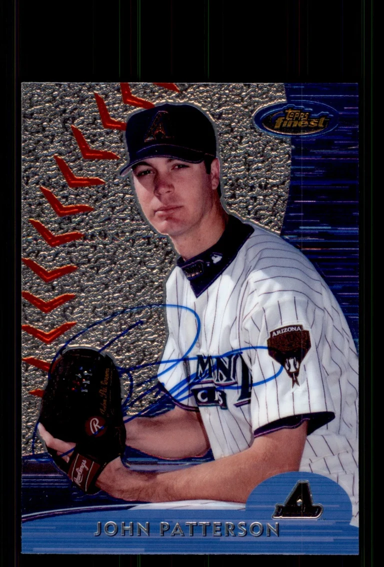 Signed Baseball Card Auto John Patterson 2000 Finest #84 Arizona Diamondbacks