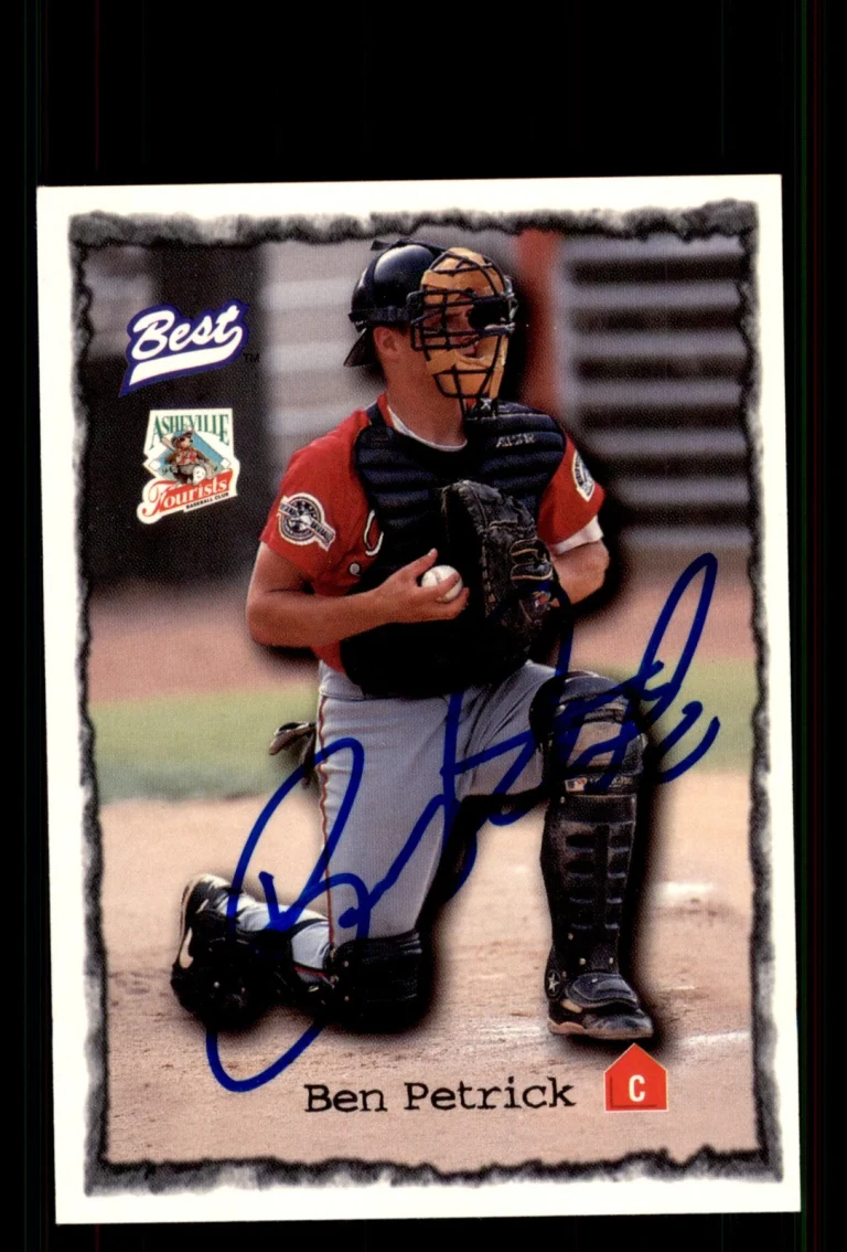 Signed Baseball Card Auto Ben Petrick 1997 Best #44 Asheville Tourists