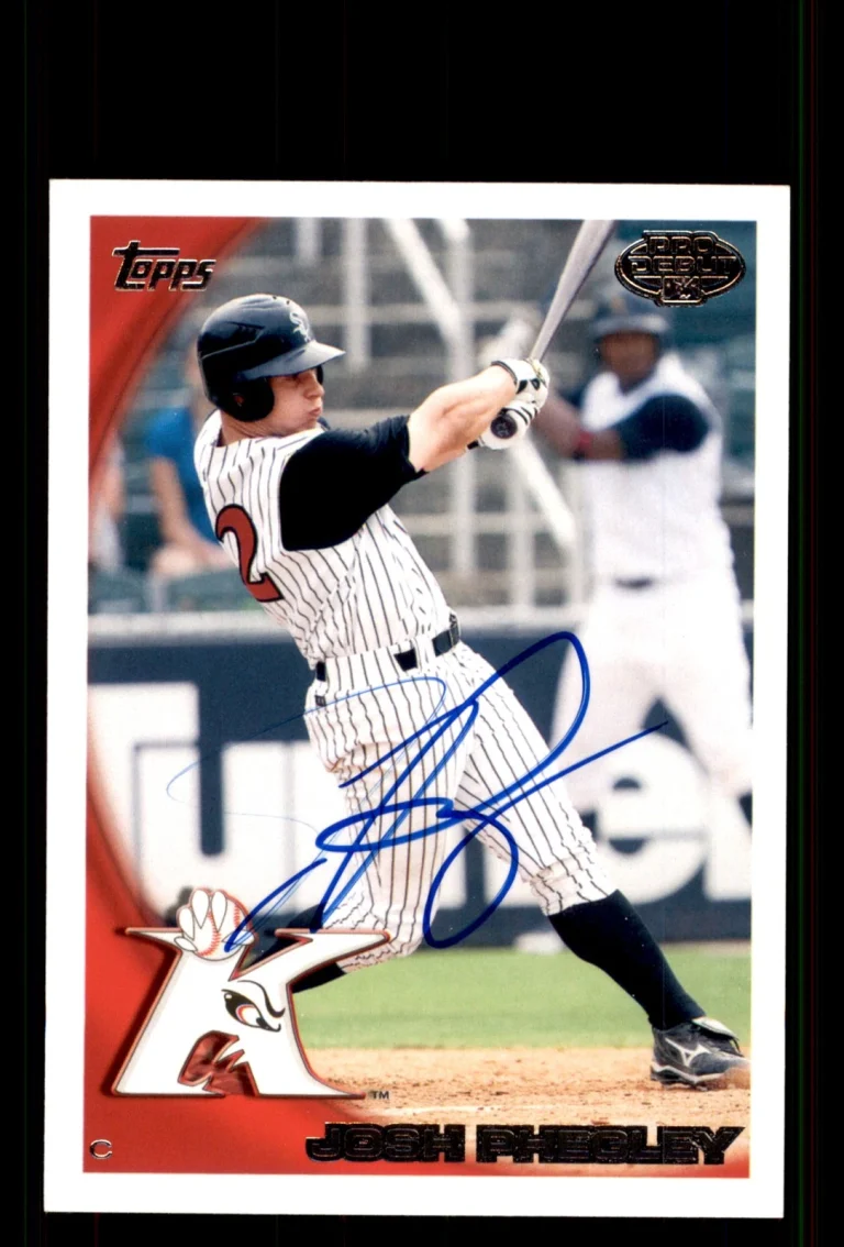 Signed Baseball Card Auto Josh Phegley 2010 Topps Pro Debut #50 Intimidators