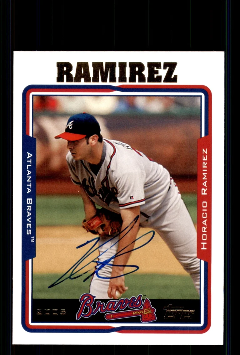 Signed Baseball Card Auto Horacio Ramirez 2005 Topps #152 Atlanta Braves