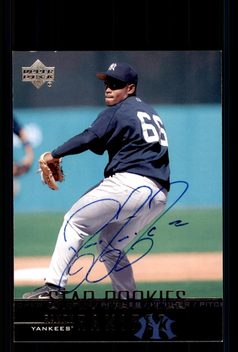 Signed Baseball Card Auto Ramon Ramirez 2005 Upper Deck #588 New York Yankees