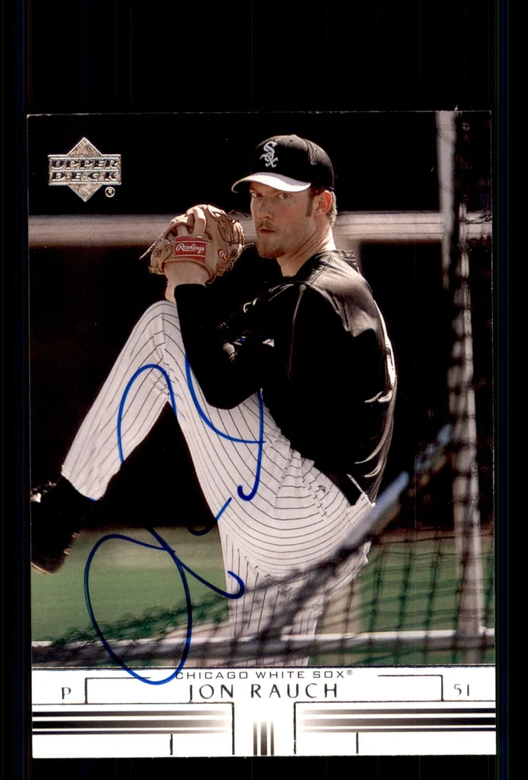 Signed Baseball Card Auto Jon Rauch 2002 Upper Deck #623 Chicago White Sox