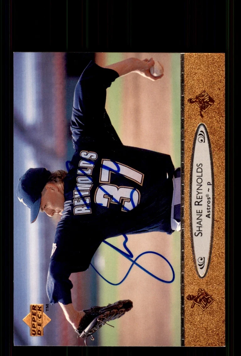 Signed Baseball Card Auto Shane Reynolds 1996 Upper Deck #79 Houston Astros