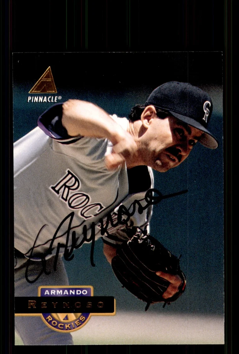 Signed Baseball Card Auto Armando Reynoso 1994 Pinnacle #220 Colorado Rockies