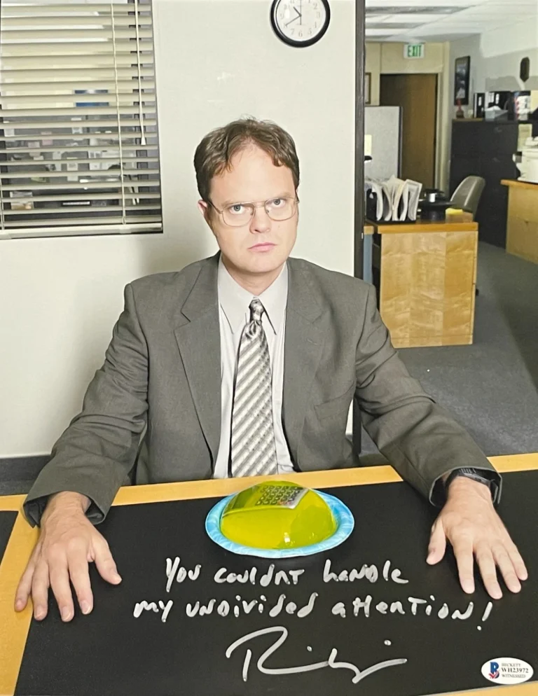 Rainn Wilson Signed 11x14 Photo The Office Inscription Quote Autograph Beckett