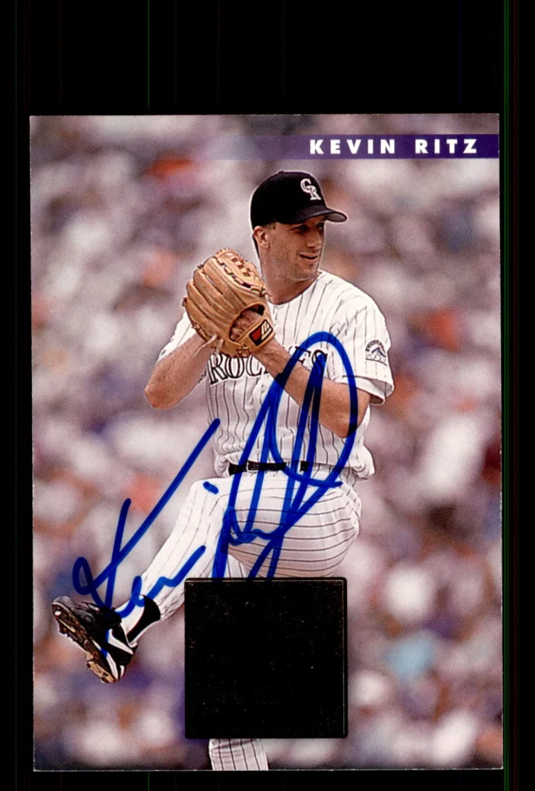 Signed Baseball Card Auto Kevin Ritz 1996 Donruss #383 Colorado Rockies