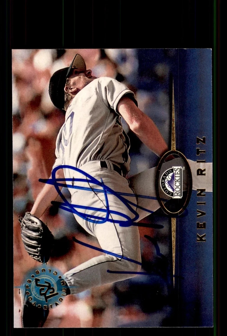 Signed Baseball Card Auto Kevin Ritz 1995 Stadium Club #576 Colorado Rockies