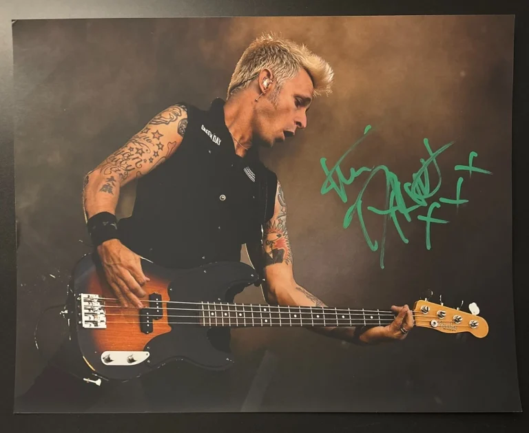 GFA Green Day Band Bassist  * MIKE DIRNT *  Signed 11x14 Photo EXACT PROOF COA