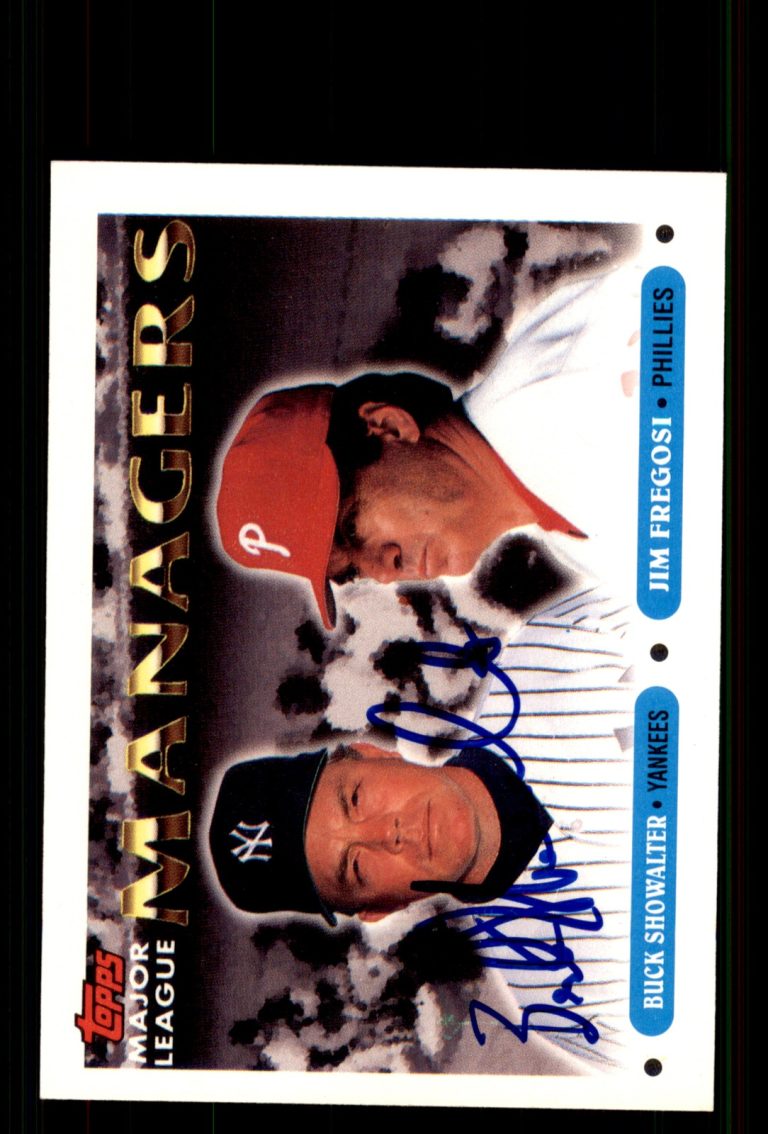 Signed Baseball Card Auto Buck Showalter 1993 Topps #510
