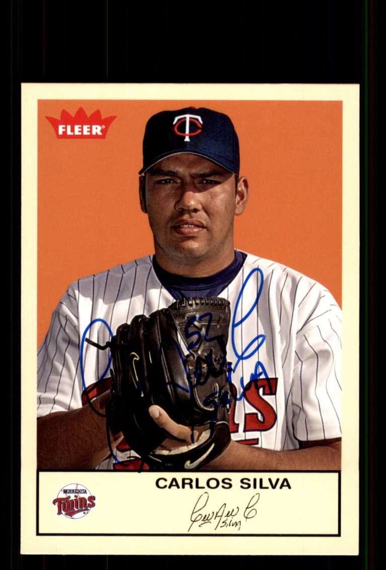 Signed Baseball Card Auto Carlos Silva 2005 Fleer Tradition #191 Minnesota Twins