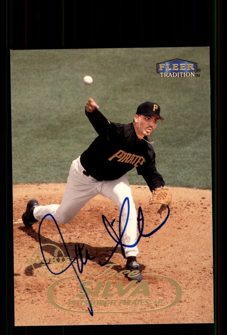 Signed Baseball Card Auto Jose Silva 1998 Fleer Tradition #457 Pirates