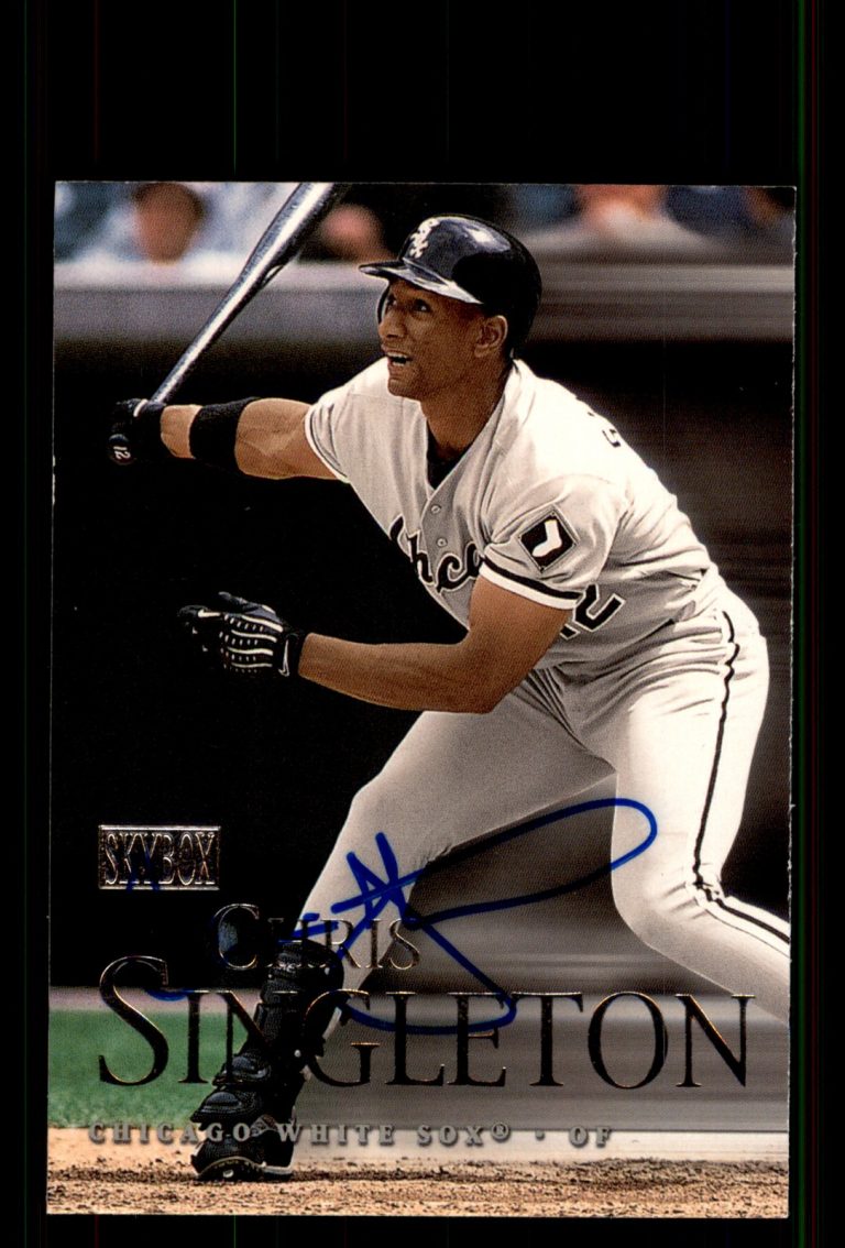 Signed Baseball Card Auto Chris Singleton 2000 SkyBox #97 Chicago White Sox