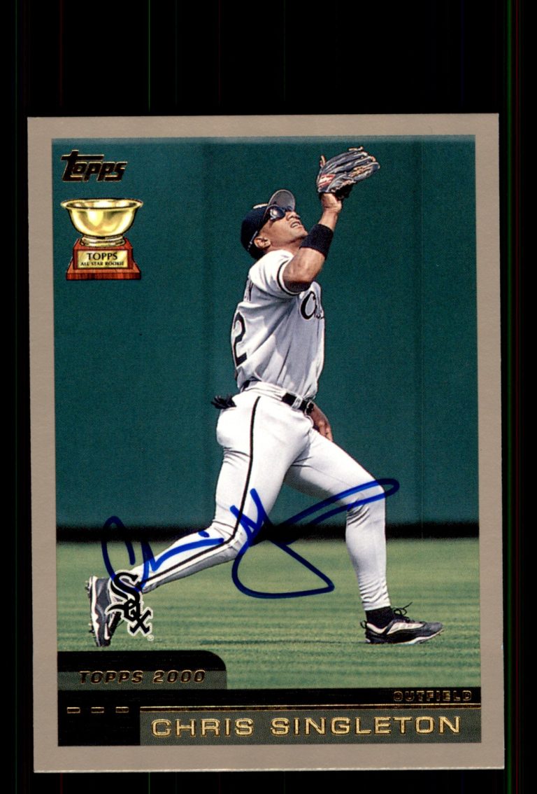 Signed Baseball Card Auto Chris Singleton 2000 Topps #438 Chicago White Sox