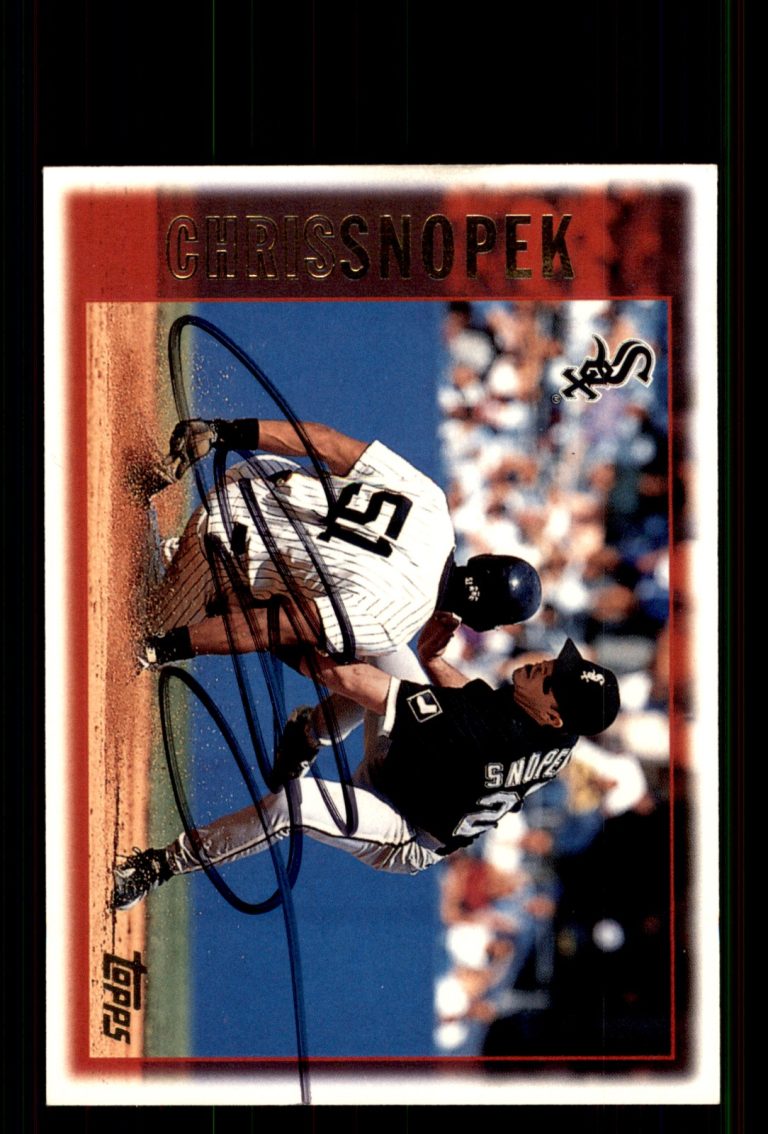 Signed Baseball Card Auto Chris Snopek 1997 Topps #137 Chicago White Sox
