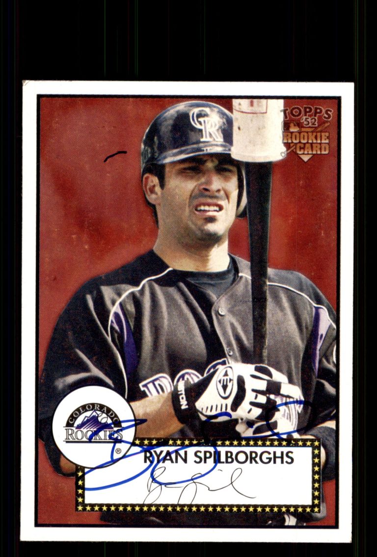 Signed Baseball Card Auto Ryan Spilborghs 2006 Topps '52 Rookies #11 Rockies