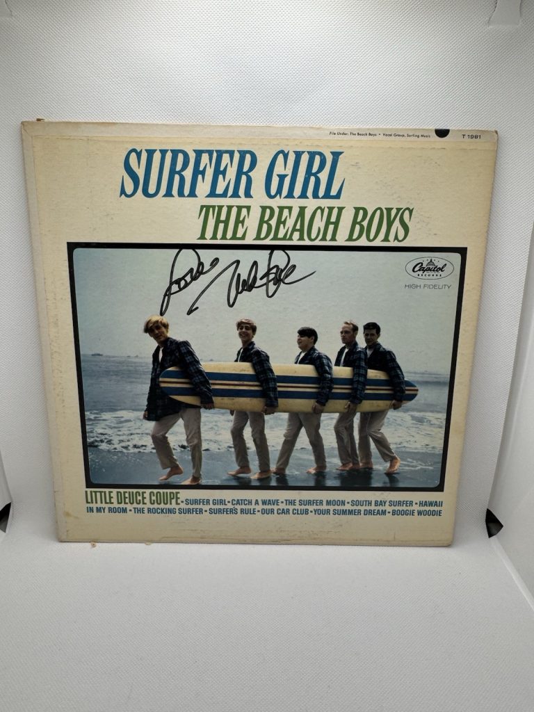 MIKE LOVE SIGNED VINYL SURFER GIRL BEACH BOYS AUTOGRAPH JSA COA RECORD LP