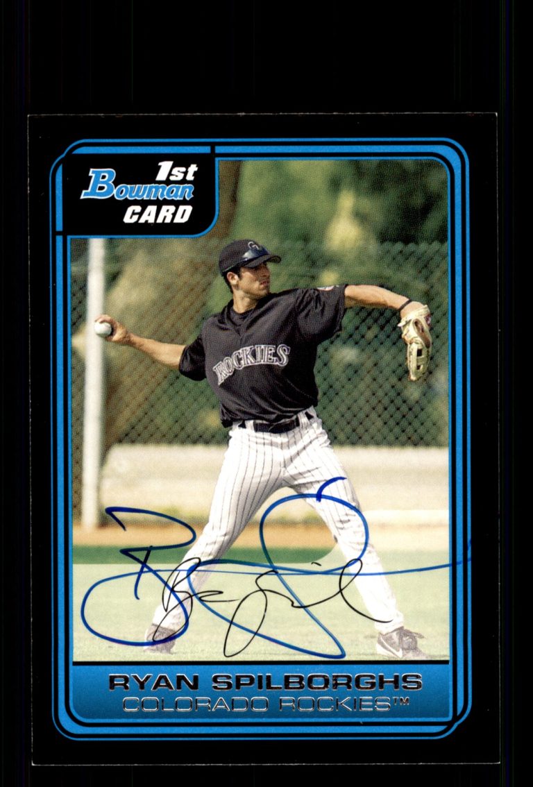 Signed Baseball Card Auto Ryan Spilborghs 2006 Bowman #B56 Colorado Rockies