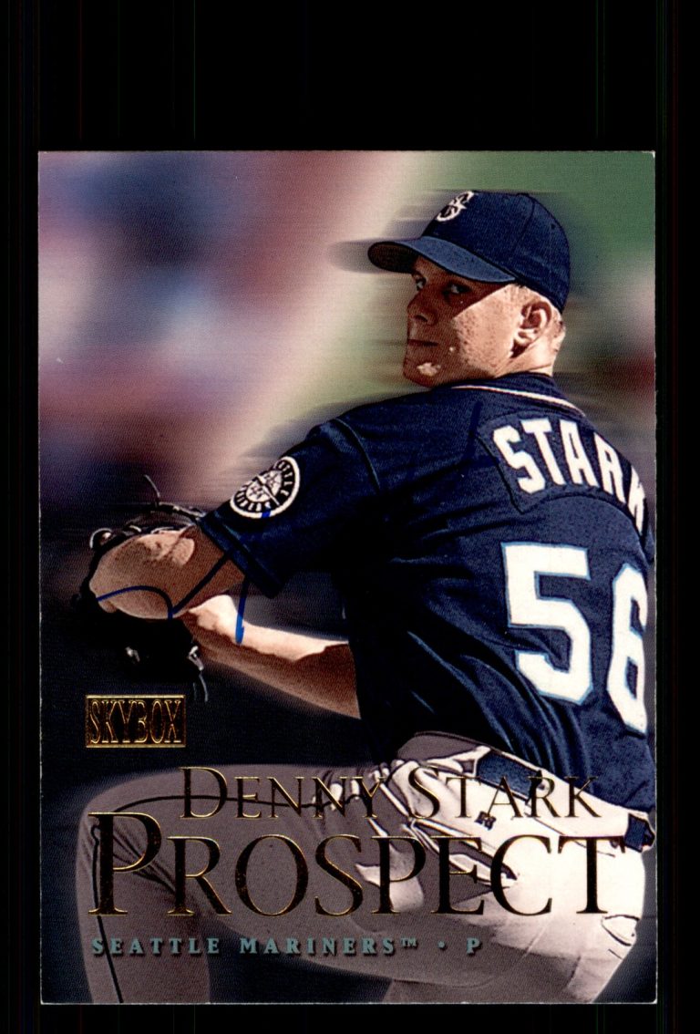 Signed Baseball Card Auto Denny Stark 2000 SkyBox #211 Seattle Mariners