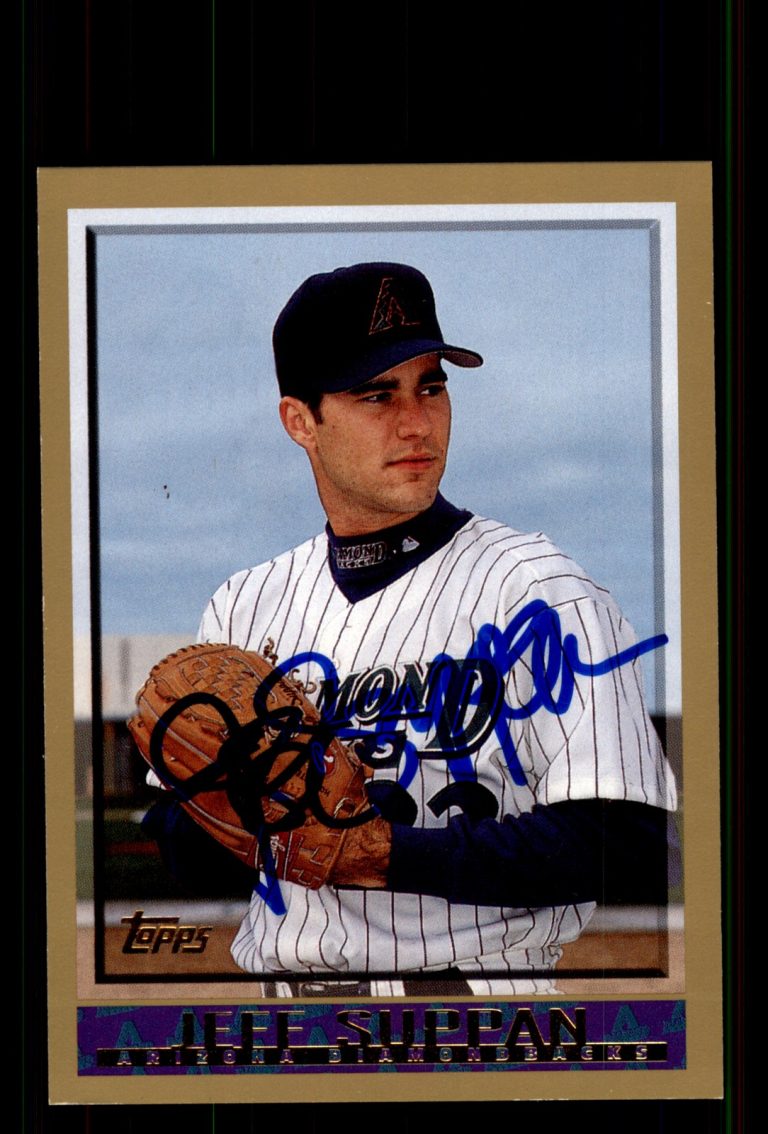 Signed Baseball Card Auto Jeff Suppan 1998 Topps #377 Arizona Diamondbacks