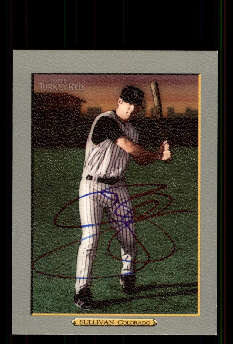 Signed Baseball Card Auto Cory Sullivan 2006 Topps Turkey Red #527 Rockies