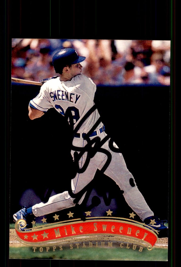 Signed Baseball Card Auto Mike Sweeney 1997 Stadium Club #274 Kansas City Royals