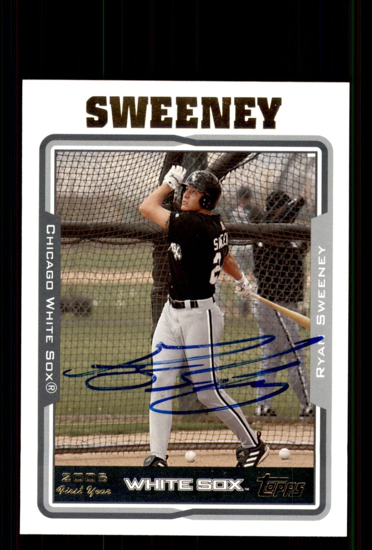 Signed Baseball Card Auto Ryan Sweeney 2005 Topps #308 Chicago White Sox