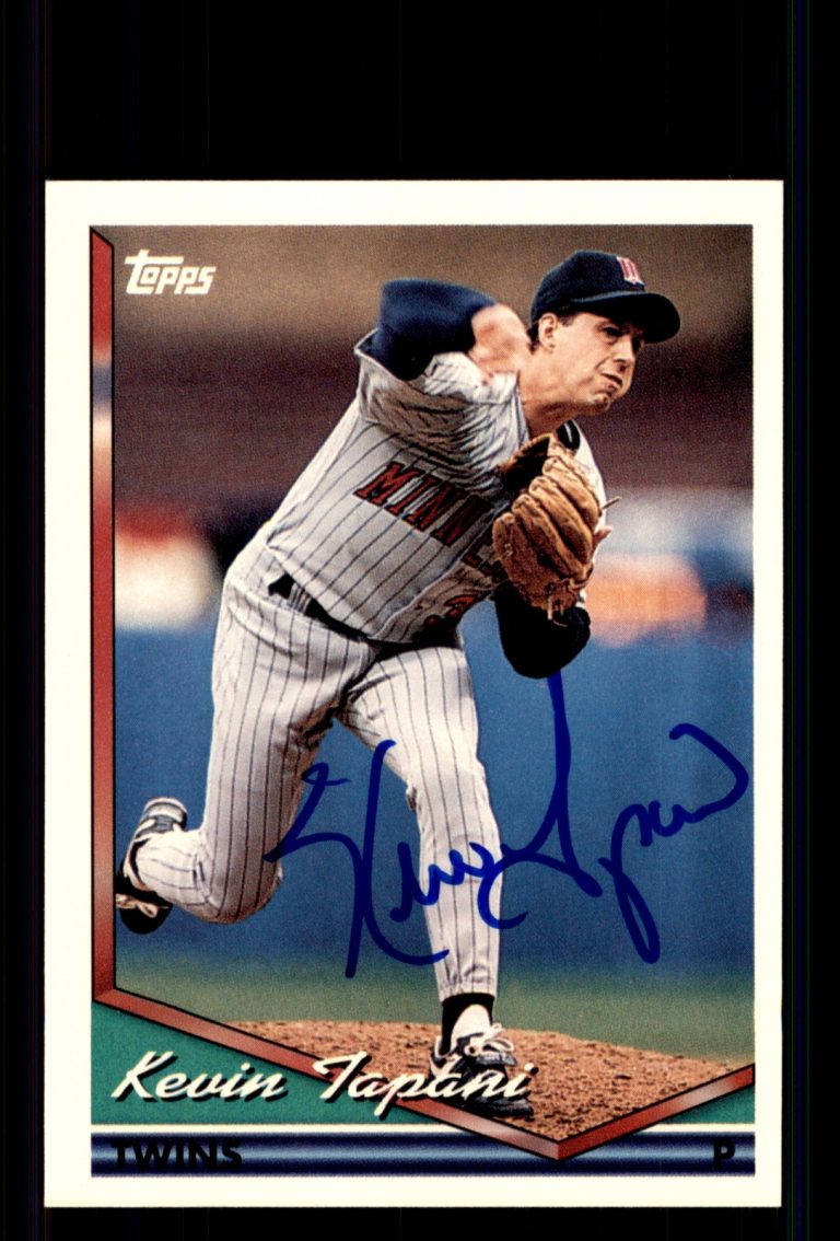Signed Baseball Card Auto Kevin Tapani 1994 Topps #185 Minnesota Twins