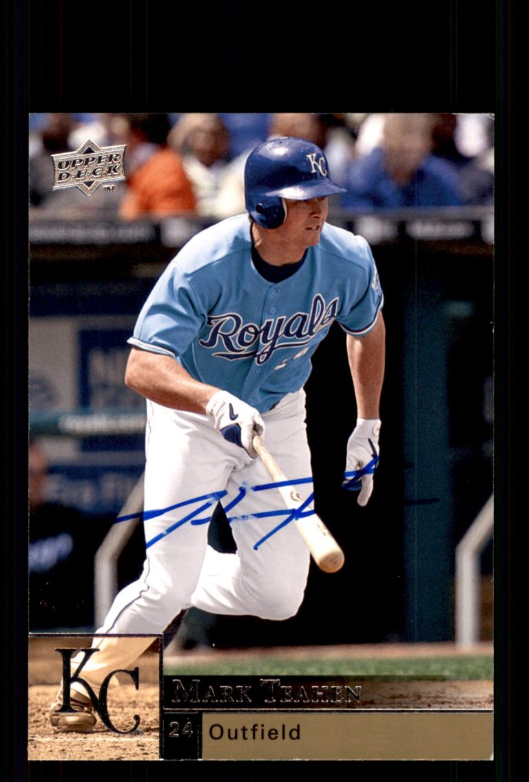 Signed Baseball Card Auto Mark Teahen 2009 Upper Deck #175 Kansas City Royals