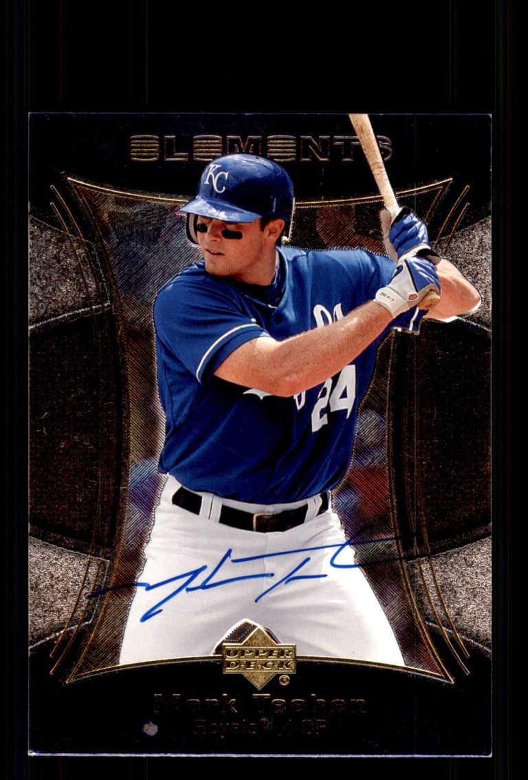 Signed Baseball Card Auto Mark Teahen 2007 Upper Deck Elements #61 Royals