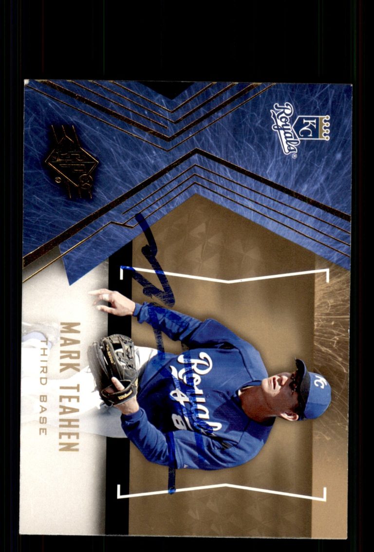 Signed Baseball Card Auto Mark Teahen 2005 SP Collection SPx #80 KC Royals