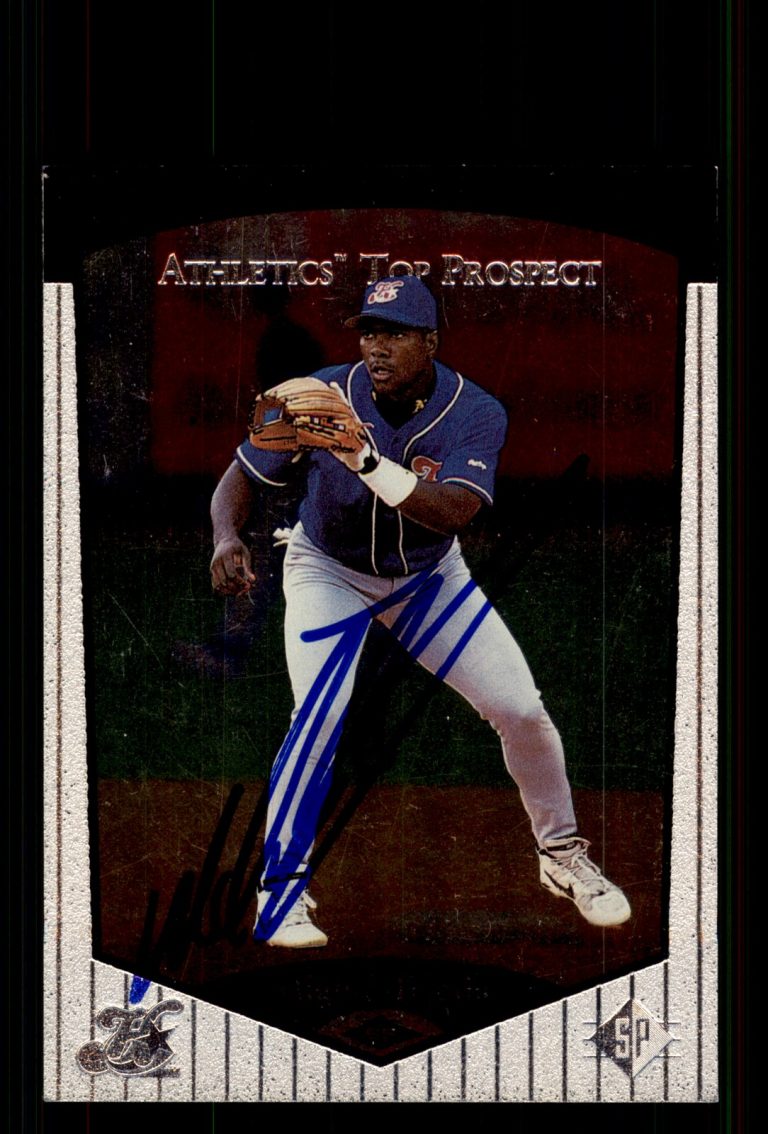Signed Baseball Card Auto Miguel Tejada 1998 SP Top Prospects #91 Stars