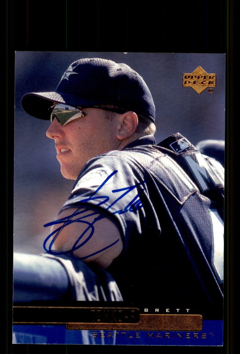 Signed Baseball Card Auto Brett Tomko 2000 Upper Deck #498 Seattle Mariners