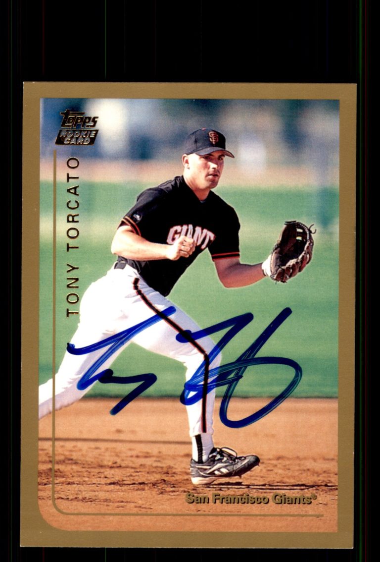 Signed Baseball Card Auto Tony Torcato 1999 Topps Traded & Rookies #T31 Giants
