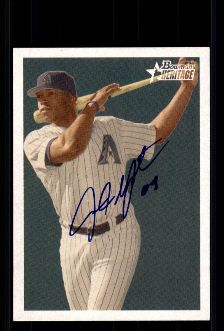 Signed Baseball Card Auto Justin Upton 2006 Bowman Heritage #BHP1 Diamondbacks