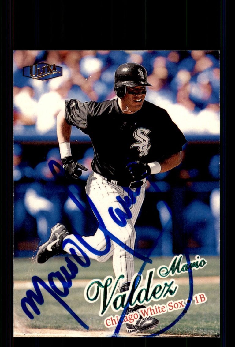 Signed Baseball Card Auto Mario Valdez 1998 Ultra #361 Chicago White Sox