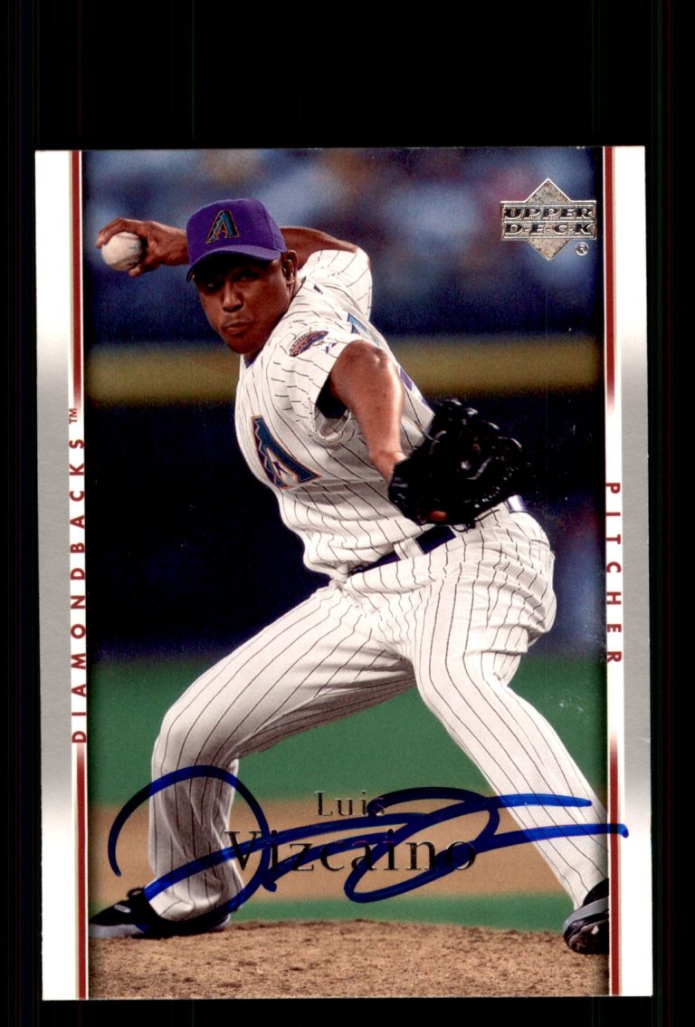 Signed Baseball Card Auto Luis Vizcaino 2007 Upper Deck #259 Diamondbacks