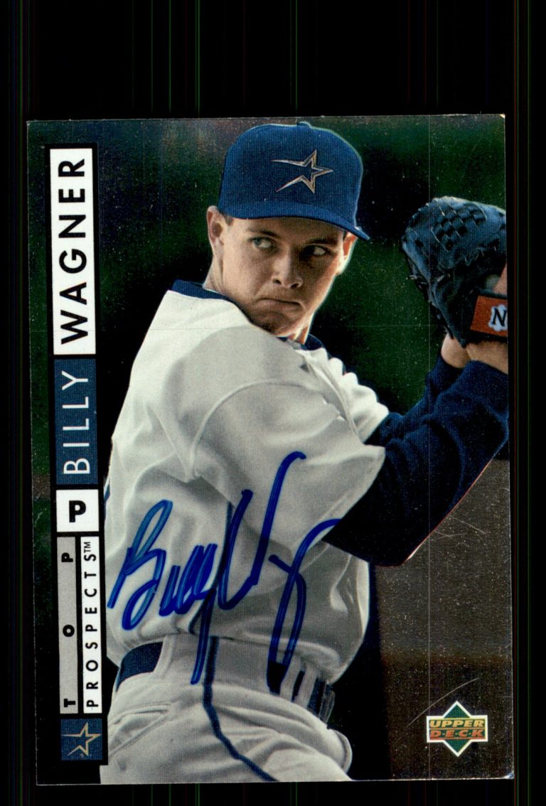 Signed Baseball Card Auto Billy Wagner 1994 Upper Deck #524 Houston Astros