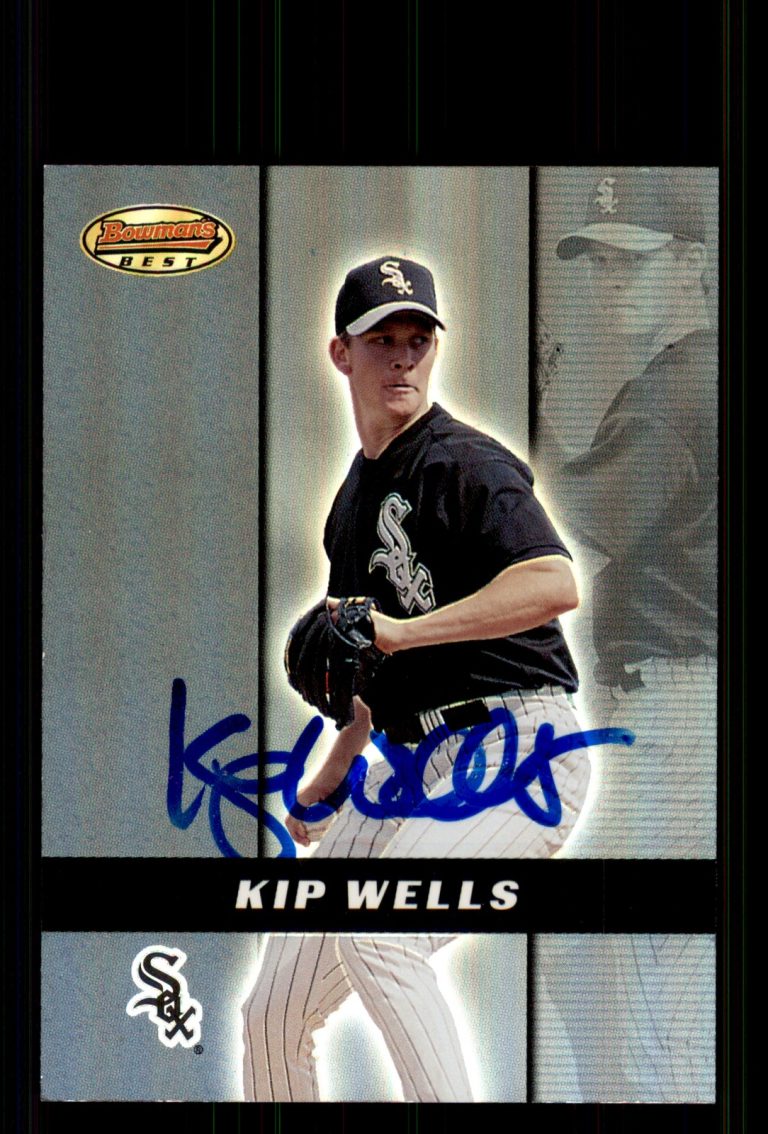 Signed Baseball Card Auto Kip Wells 2000 Bowman's Best #121 Chicago White Sox