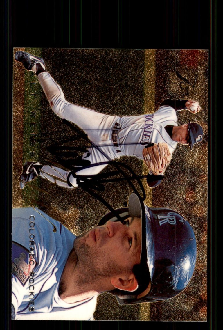 Signed Baseball Card Auto Walt Weiss 1995 Flair #134 Colorado Rockies