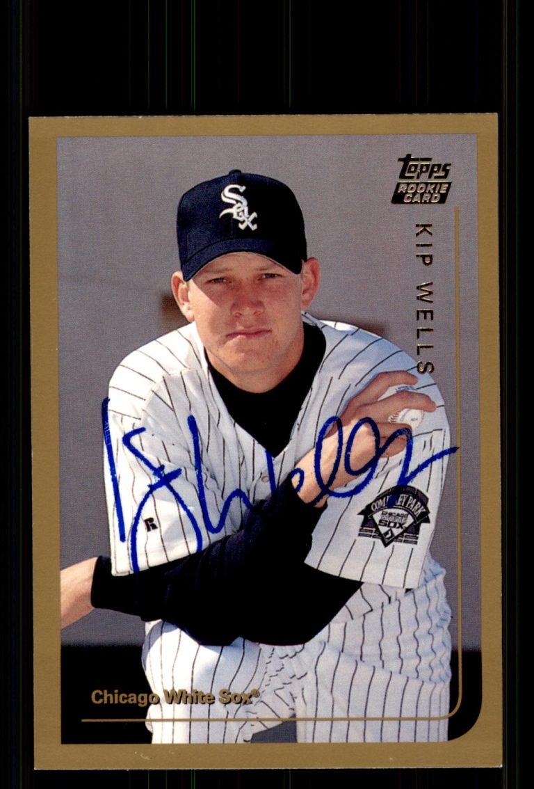 Signed Baseball Card Auto Kip Wells 1999 Topps Traded & Rookies #T63 White Sox