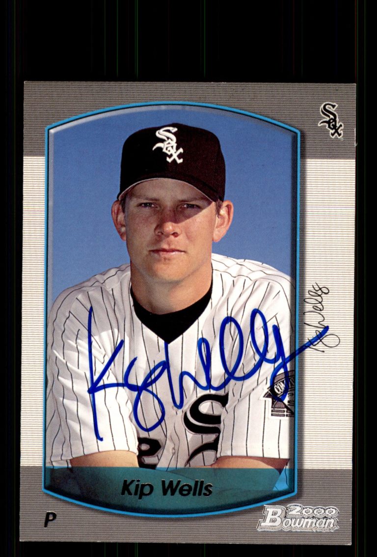 Signed Baseball Card Auto Kip Wells 2000 Bowman #147 Chicago White Sox