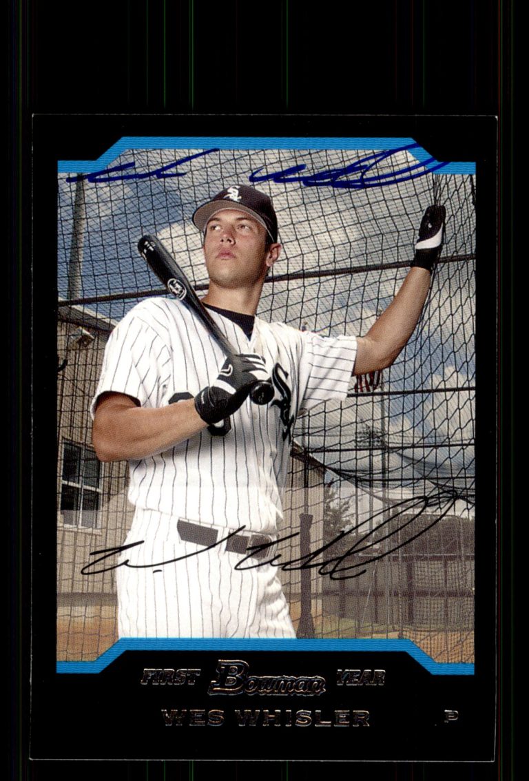 Signed Baseball Card Auto Wes Whisler 2004 Bowman Draft #BDP92 White Sox