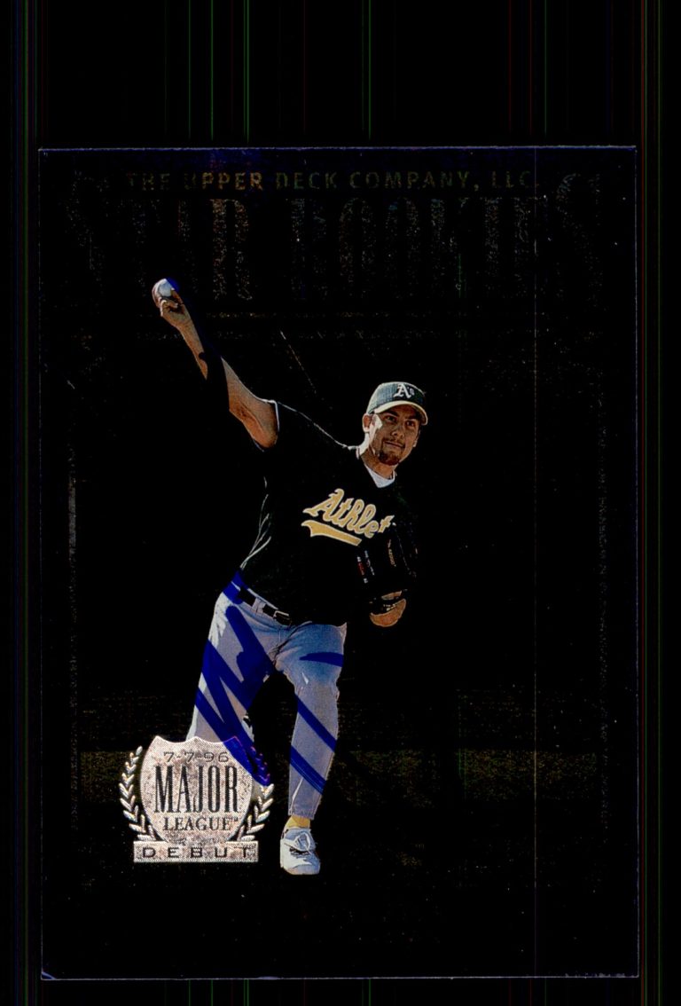 Signed Baseball Card Auto Jay Witasick 1997 Upper Deck #284 Oakland Athletics