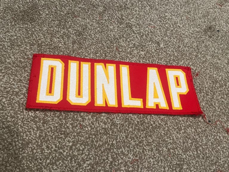 KANSAS CITY CHIEFS GAME USED ? TEAM ISSUED JERSEY NAMEPLATE CARLOS DUNLAP