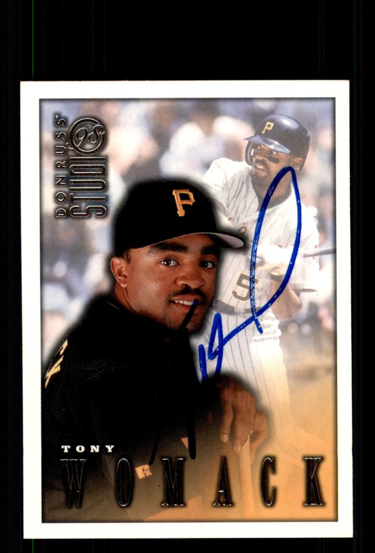 Signed Baseball Card Auto Tony Womack 1998 Studio #109 Pittsburgh Pirates