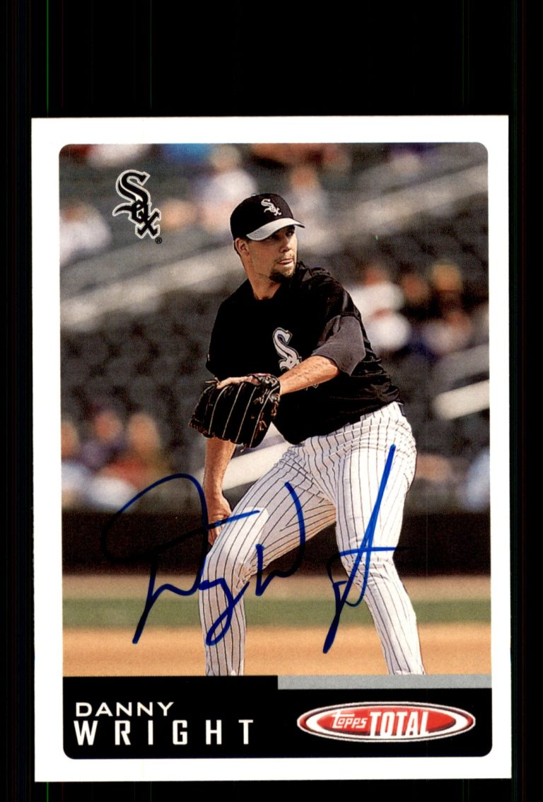Signed Baseball Card Auto Dan Wright 2002 Topps Total #938 Chicago White Sox