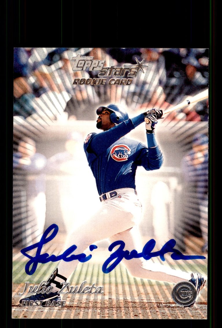 Signed Baseball Card Auto Julio Zuleta 2000 Topps Stars #145 Chicago Cubs