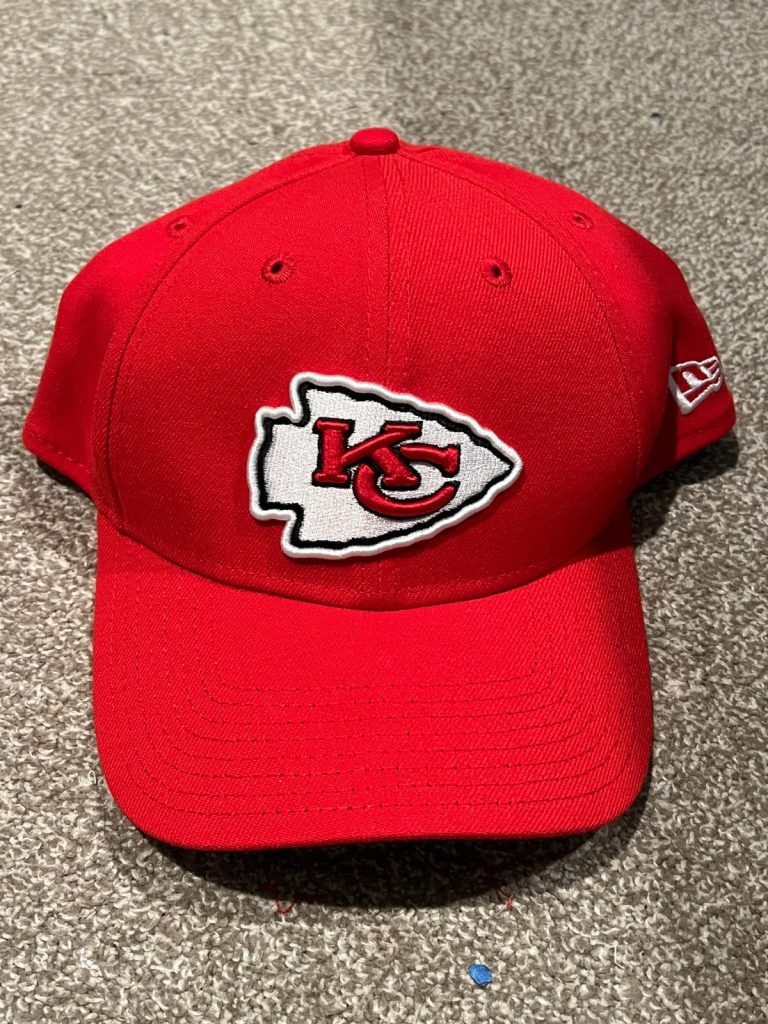 TREY SMITH GAME USED FOOTBALL HAT KANSAS CITY CHIEFS