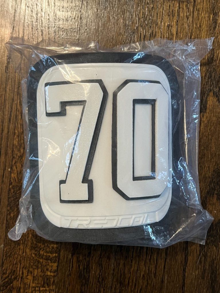 KANSAS CITY CHIEFS LOGO TEAM GAME ISSUED FOOTBALL THIGH PADS #70